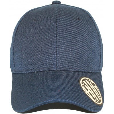 Baseball Caps ( Pack of 12 ) Classic Premium Baseball Cap Adjustable Size Plain Hat Unisex - Navy - C61865NCKDL $37.51