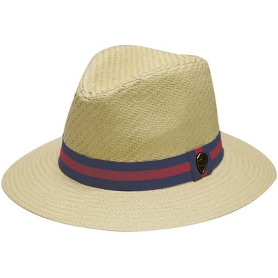 Fedoras Unisex Wide Brim Panama Straw Fedora Hat Multi Styles - Pms480 Natural - CF12D06720X $21.33