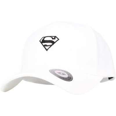 Baseball Caps Baseball Cap Simple Basic Justice League Superman Embroidery Hat AC11097 - White - C318K4UIGO9 $45.90