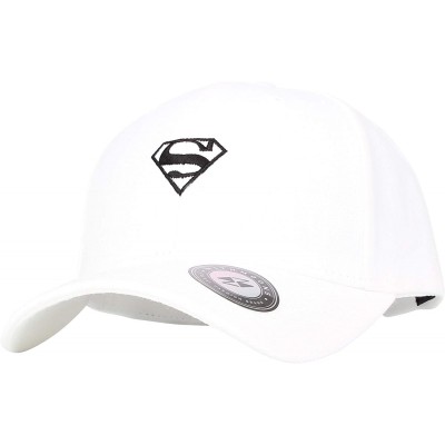 Baseball Caps Baseball Cap Simple Basic Justice League Superman Embroidery Hat AC11097 - White - C318K4UIGO9 $20.75