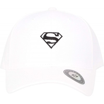 Baseball Caps Baseball Cap Simple Basic Justice League Superman Embroidery Hat AC11097 - White - C318K4UIGO9 $20.75