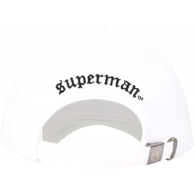 Baseball Caps Baseball Cap Simple Basic Justice League Superman Embroidery Hat AC11097 - White - C318K4UIGO9 $20.75