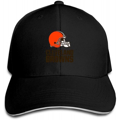 Baseball Caps Cleveland Browns Unisex Baseball Cap Men's Cap Adjustable Baseball Cap for Women-White - Black - C818Z963AOT $1...