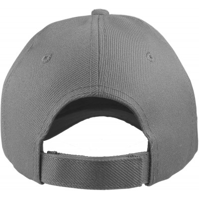 Baseball Caps Plain Baseball Cap Adjustable Back Strap 3 PC - Grey - CS18C5MWLH8 $8.04