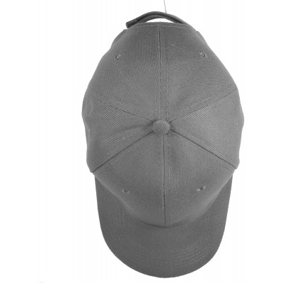 Baseball Caps Plain Baseball Cap Adjustable Back Strap 3 PC - Grey - CS18C5MWLH8 $8.04