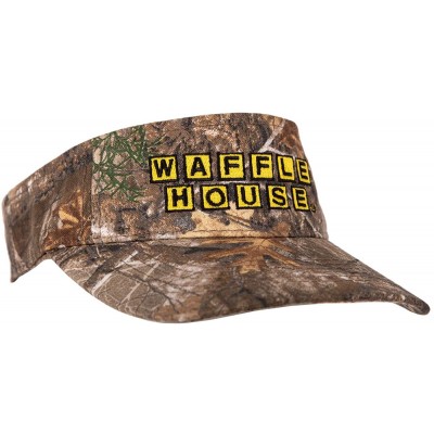 Baseball Caps Waffle House Camo Hats - Xtra Color Camo Visors - Adjustable Backing Camo Baseball Hats - Xtra - CB18S7UXE6E $1...