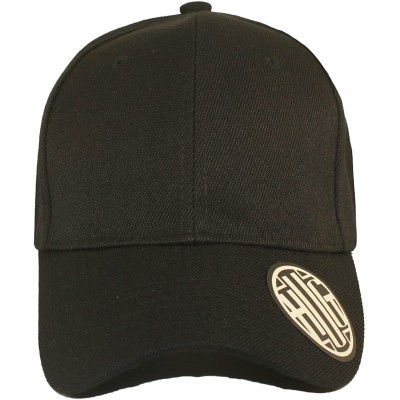 Baseball Caps ( Pack of 12 ) Classic Premium Baseball Cap Adjustable Size Plain Hat Unisex - Black - CM1865OZ2SD $32.32