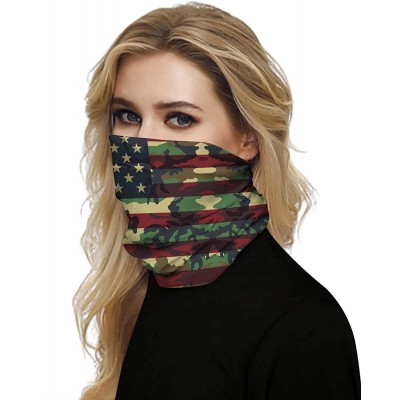 Balaclavas Bandana Face Mask Neck Gaiter- Cool Lightweight Unisex Scarf Mask Tube Multifunctional Headwear - I-flag Printed1 ...