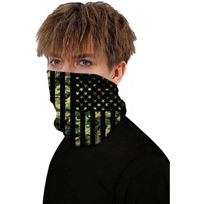 Balaclavas Bandana Face Mask Neck Gaiter- Cool Lightweight Unisex Scarf Mask Tube Multifunctional Headwear - I-flag Printed1 ...