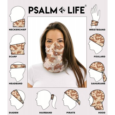 Balaclavas 12 in 1 Multifunctional Headwear Face Mask Headband Neck Gaiter - Desert Camo - C2197XRED8E $14.02