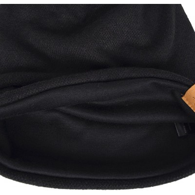 Skullies & Beanies Mens Slouchy Beanie Oversize Knit Skull Cap Long Baggy Hat - 010bblack - CQ186EDYDXI $10.98