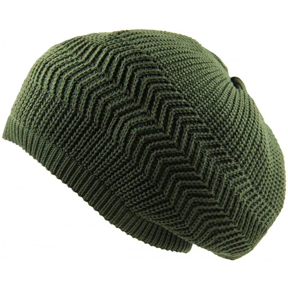 Skullies & Beanies Unisex Cotton Classic Rasta Beanie Tam - Olive Green - CG18T8H9QKD $22.16