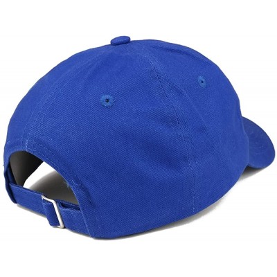 Baseball Caps Crescent Moon Embroidered Soft Low Profile Adjustable Cotton Cap - Royal - CC12O51PIF7 $14.20