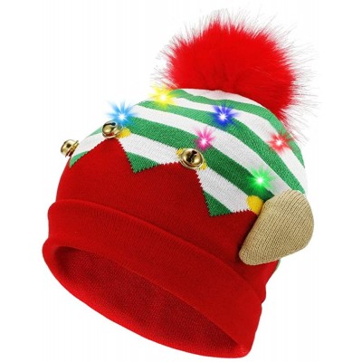 Skullies & Beanies LED Light Up Beanie Hat Christmas Cap for Women Children- Party- Bar - Multicolor-037 - CP18WH9GXQZ $15.81