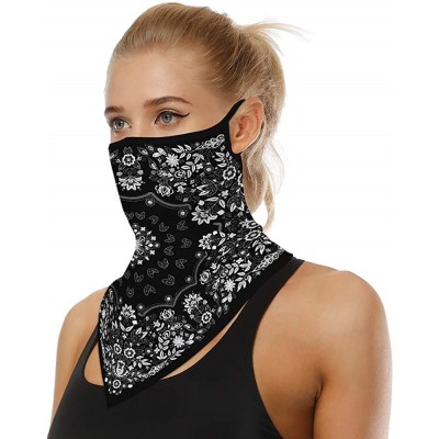 Balaclavas Men Women Ear Loops Face Scarf Neck Gaiters Bandana Mask Balaclava for Dust Wind - 4 - CE198UARA8Z $10.16