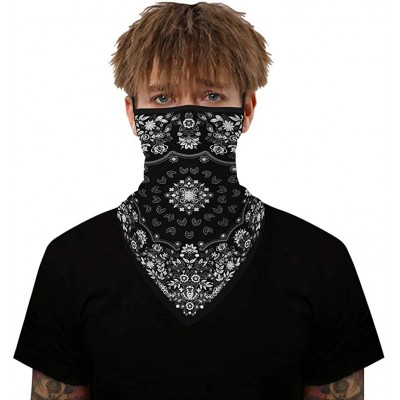 Balaclavas Men Women Ear Loops Face Scarf Neck Gaiters Bandana Mask Balaclava for Dust Wind - 4 - CE198UARA8Z $10.16