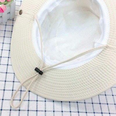 Sun Hats Outdoor Sun Hats Men Summer Sun Protection Wide Brim Boonie Hats - C018SYWW8SO $13.14