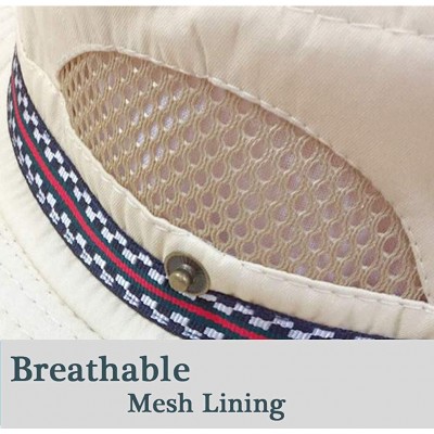 Sun Hats Outdoor Sun Hats Men Summer Sun Protection Wide Brim Boonie Hats - C018SYWW8SO $13.14
