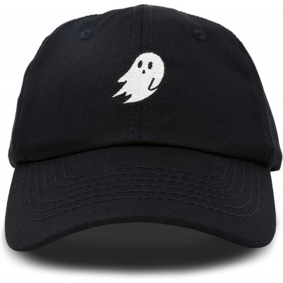 Baseball Caps Ghost Embroidery Dad Hat Baseball Cap Cute Halloween - Black - C218YR23ENL $12.97