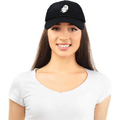 Baseball Caps Ghost Embroidery Dad Hat Baseball Cap Cute Halloween - Black - C218YR23ENL $12.97