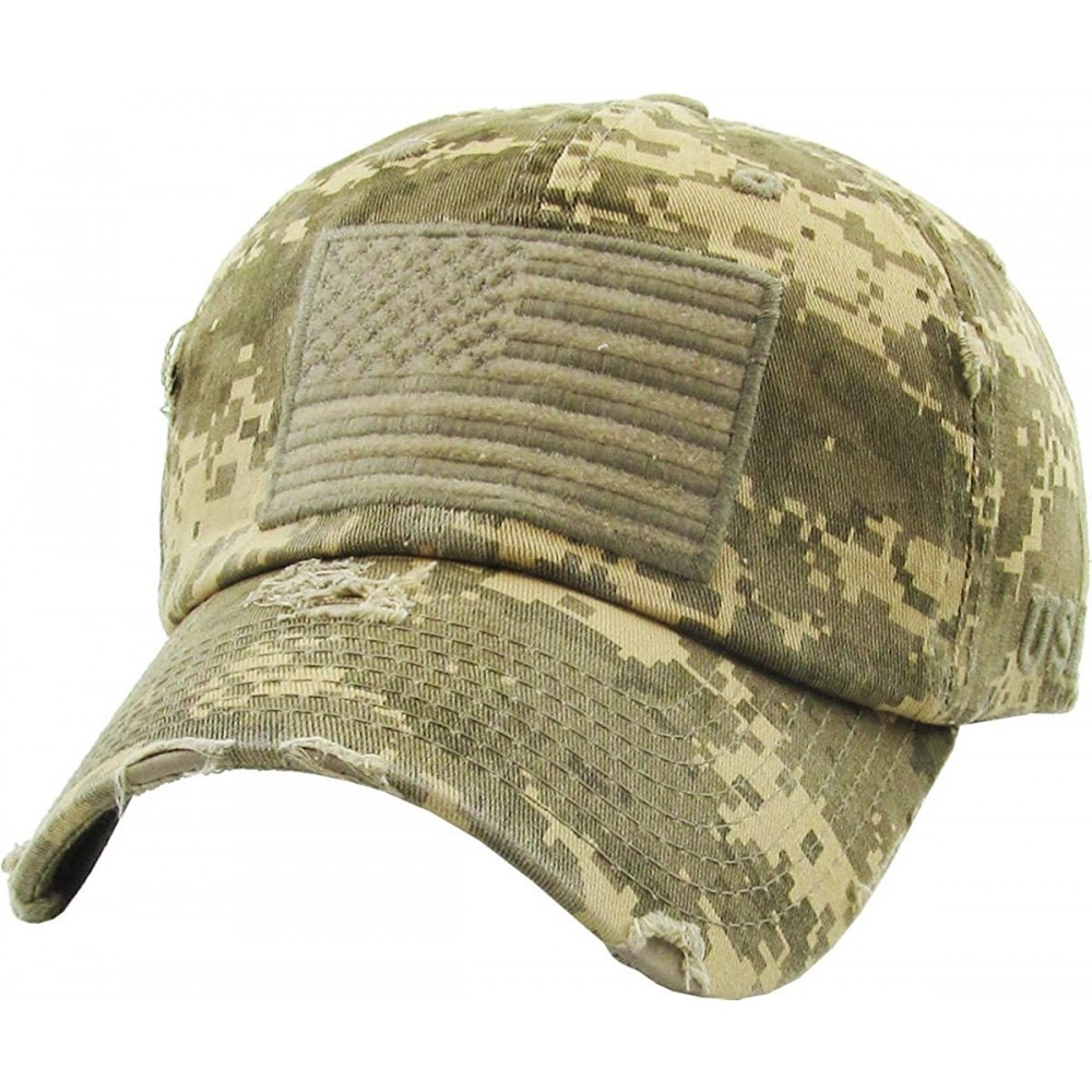 Baseball Caps Men and Women Tactical Operator Collection with USA Flag Patch US Army Military Cap Fashion Trucker Twill Mesh ...