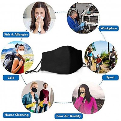 Balaclavas Women Men Face Cover Cover Muffle Anti Dust Mouth Trump 2020 Printed with Adjustable Earloop Face-Mask - CX197XKA0...