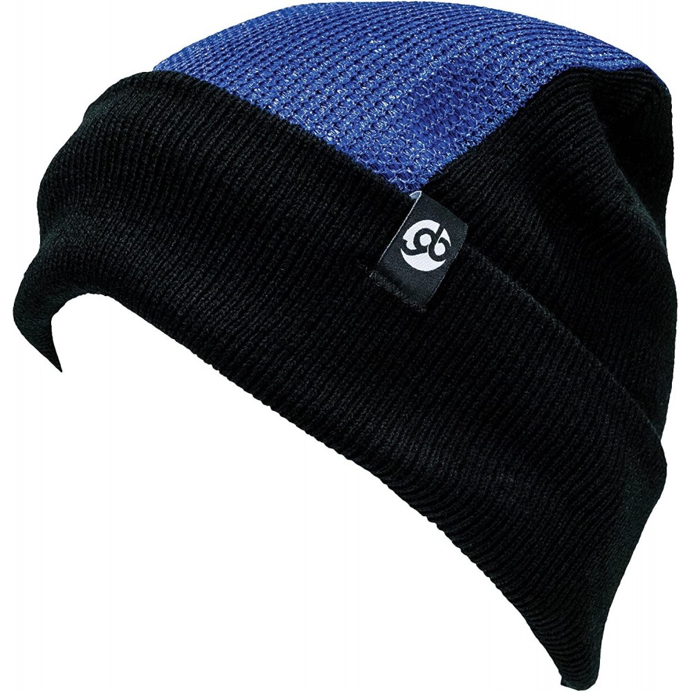 Skullies & Beanies Padded Headspin Beanie Elite - The Almighty Bboy Spin Cap - Blue/Black - CJ12NUBPU3C $21.40