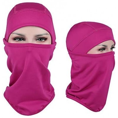 Balaclavas Balaclava Windproof Ski Balaclava for Cold Weather-1 Piece - Rose - CK18INXWUKO $11.22