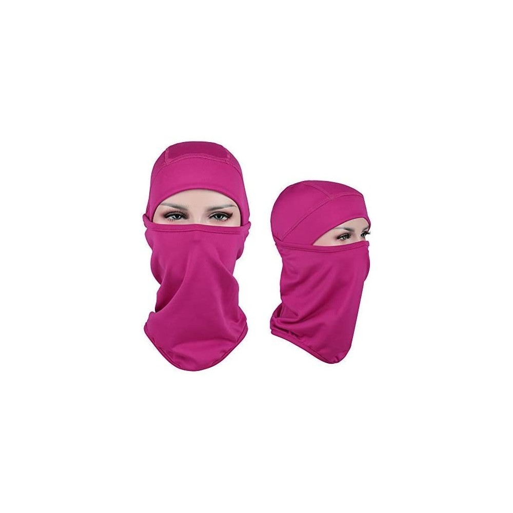 Balaclavas Balaclava Windproof Ski Balaclava for Cold Weather-1 Piece - Rose - CK18INXWUKO $11.22