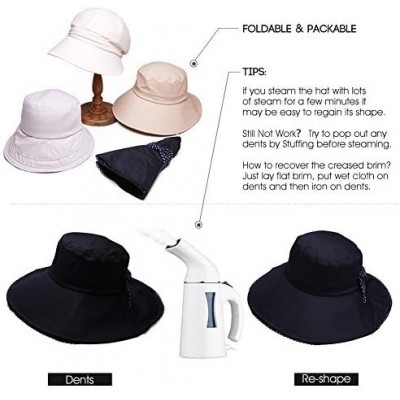 Sun Hats Womens Packable Ponytail SPF 50 Sun Hat Summer Gardening Hiking Fishing 55-61cm - Navy_69053 - CT18E4T8CYN $28.13