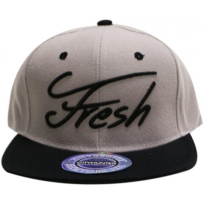Baseball Caps Fresh Summer Snapback Hats - Light Grey/Black - C111YREW78P $14.93
