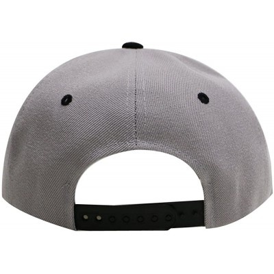 Baseball Caps Fresh Summer Snapback Hats - Light Grey/Black - C111YREW78P $14.93