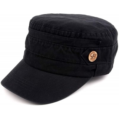 Baseball Caps Unisex 100% Cotton Washable Cadet Cap 176HC - Grey - CK11NZHC325 $11.09