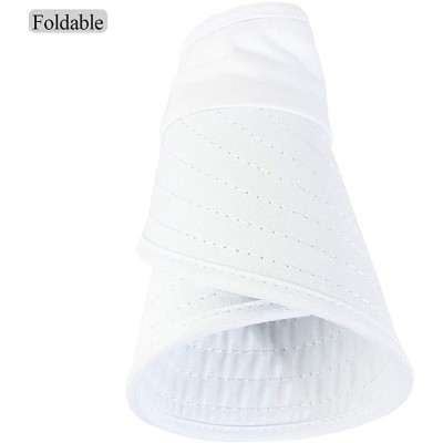 Sun Hats Sun Visor Hats Women Large Brim Summer UV Protection Beach Cap - All White - CC18EED67G0 $19.80