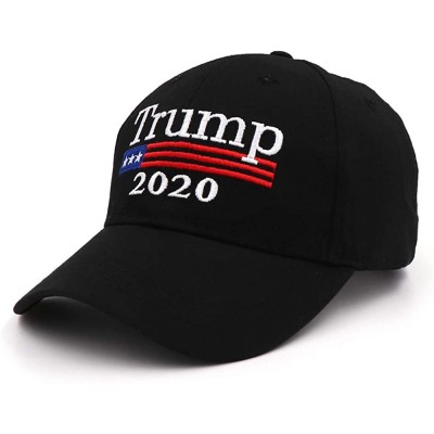 Baseball Caps Trump 2020 Keep America Great Campaign Embroidered USA Flag Hats Baseball Trucker Cap for Men and Women - CE18Y...