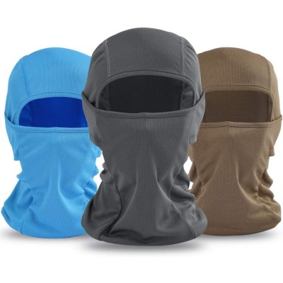 Balaclavas Lycra Fabrics Head Sock Motorcycle Cycling Bike Bandana Hiking Skateboard Balaclava Scarf 3pack Black - CN11QJMEA4...