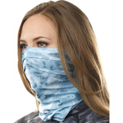 Headbands Face Mask for Women - UPF 50+ Motorcycle Ski Cover Balaclava Gaiter - Aqua Sky - CZ12GMBID3N $16.96