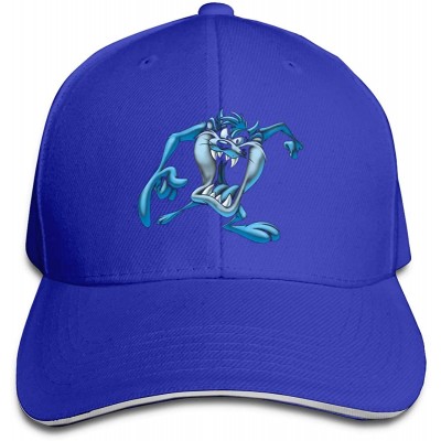 Baseball Caps Looney Tunes Tasmanian Devil Taz Outdoor Baseball Cotton Cap Hat Adjustable Black - Blue - C918X7LMECA $21.68