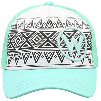 Baseball Caps Women's Aztec Mesh Back Trucker Cap - C718L0IMYCW $18.65