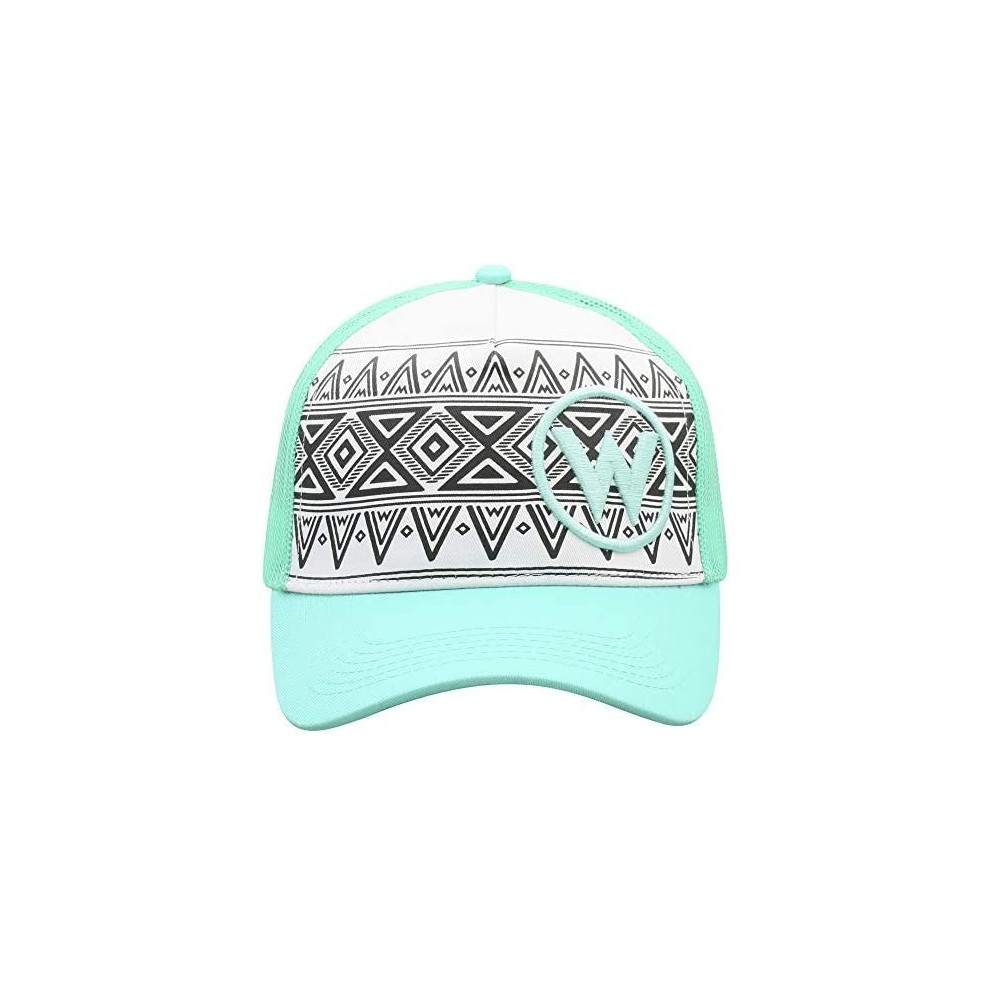 Baseball Caps Women's Aztec Mesh Back Trucker Cap - C718L0IMYCW $18.65