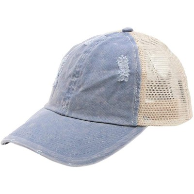 Baseball Caps Mesh - Emily Blue - C318YQHQG80 $15.17