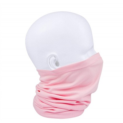 Balaclavas Summer Face Scarf Neck Gaiter Windproof Anti-dust Mask - Pink - C318S7LA5N9 $9.85