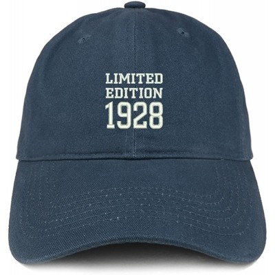 Baseball Caps Limited Edition 1928 Embroidered Birthday Gift Brushed Cotton Cap - Navy - CL18CO6CI03 $17.32