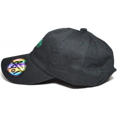 Baseball Caps Hawaii Flower Lei Embroidered Premium Quality Cotton Hat Golf Baseball Cap AYO1036 - Black - CH186IG3YZK $15.04