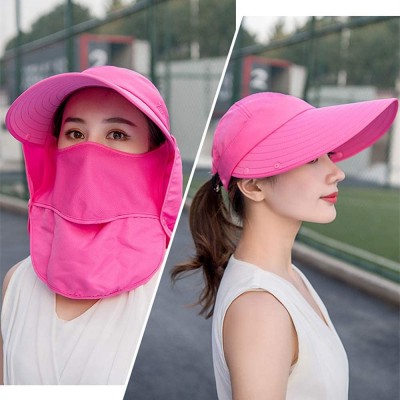 Sun Hats Outdoor UPF 50+ UV Sun Protection Waterproof Breathable Face Neck Flap Cover Folding Sun Hat for Men/Women - CW196ML...