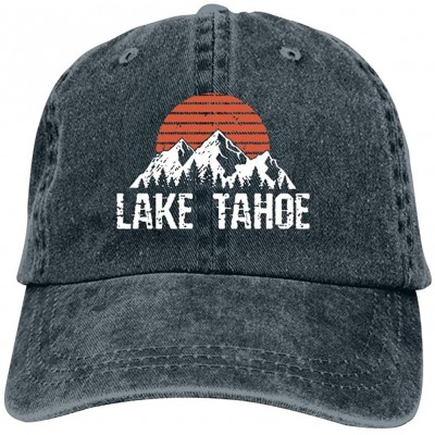 Baseball Caps Lake Tahoe Distressed Mountain Sun Unisex Vintage Adjustable Cotton Baseball Cap Denim Dad Hat Cowboy Hat - Nav...