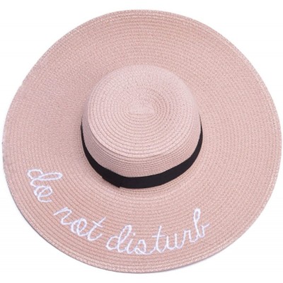 Sun Hats Do Not Disturb Women Floppy Bucket Summer Sun Hat Kentucky Derby A420 - Pink - CV17YH7RYD9 $14.88