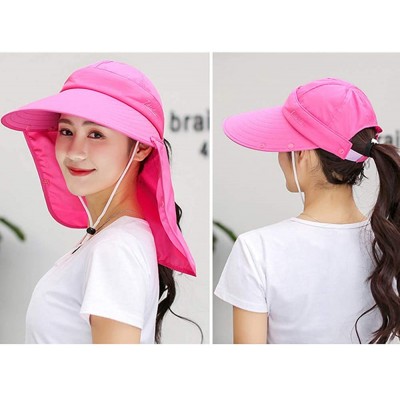Sun Hats Outdoor UPF 50+ UV Sun Protection Waterproof Breathable Face Neck Flap Cover Folding Sun Hat for Men/Women - CW196ML...