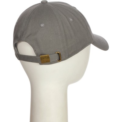 Baseball Caps Custom Hat A to Z Initial Letters Classic Baseball Cap- Light Grey White Black - Letter I - CZ18NH9WYQY $25.48