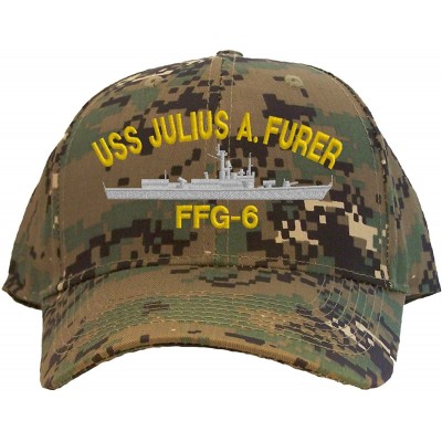 Baseball Caps USS Julius A. Furer FFG-6 Embroidered Pro Sport Baseball Cap - Camoflauge - CI185USL8DQ $14.57